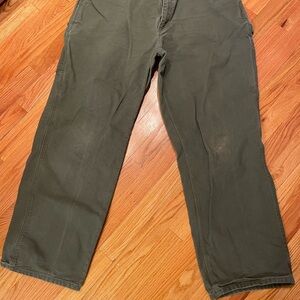 Carhartt Men's 38x32 Olive Green Pants